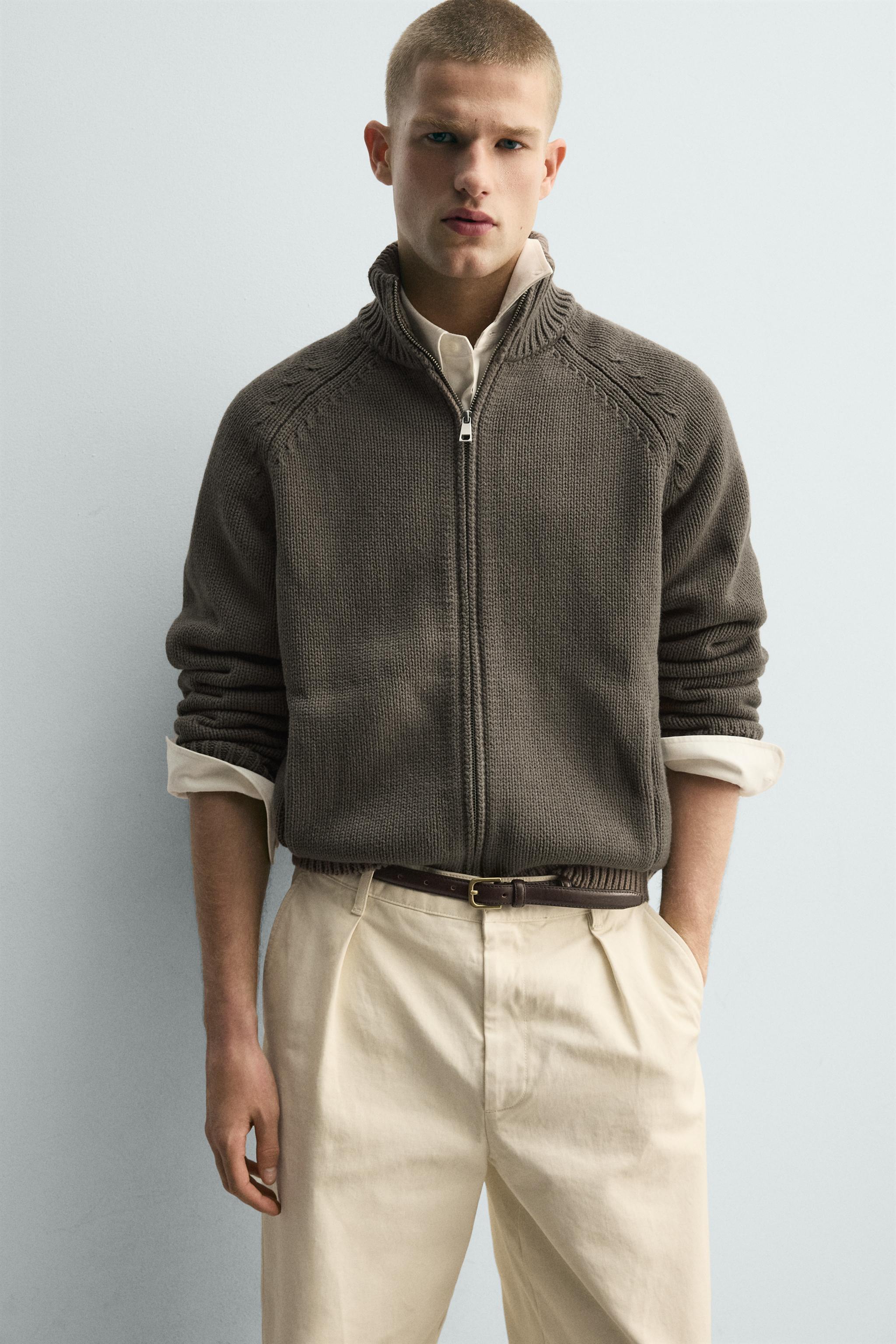 GILET EN MAILLE EFFET DÉLAVÉ